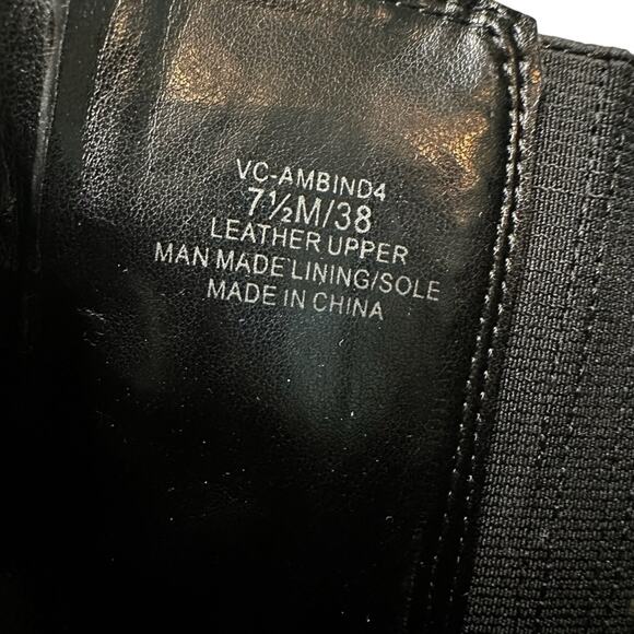 Vince Camuto Womens Ambind Ankle Boot Black Patent Leather Ankle Bootie Size 7.5 - Picture 4 of 7